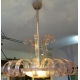Murano chandelier, pink glass