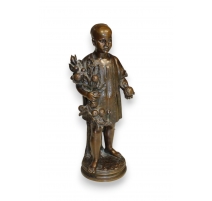 Bronze "Le vendeur d'oranges marocain"