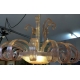 Murano chandelier, pink glass