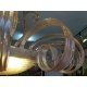 Murano chandelier, pink glass