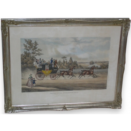 Pair of engravings entitled ‘Calèches’ by Moinat SA – Antiques and decorative items – Engravings, lithographs
