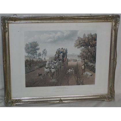 Pair of engravings entitled ‘Calèches’ by Moinat SA – Antiques and decorative items – Engravings, lithographs