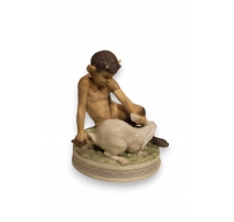 Faune et lapin en porcelaine Royal Copenhage