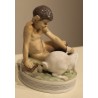 Faune et lapin en porcelaine Royal Copenhage