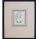 Dessin "Femme en robe rayée"