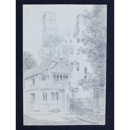 Dessin "Abbaye de Jumièges"