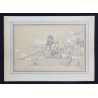 Dessin "Couvent de Salerne" signé VIANELLI