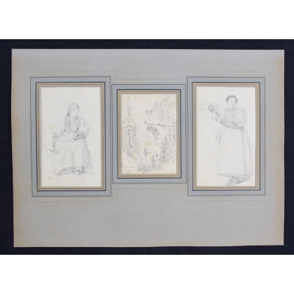 Dessins "Femmes" et "Foret"