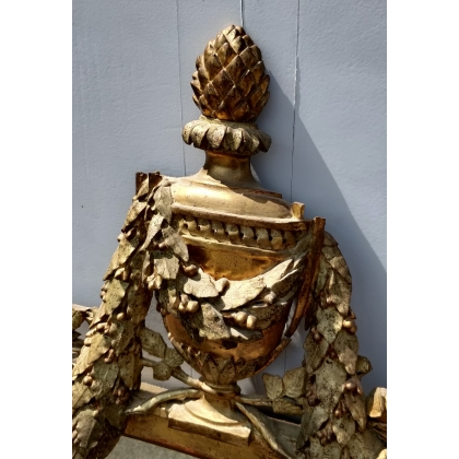Miroir Louis XVI fronton urne, modèle de Funk