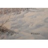 Tableau \"Paysage de neige\" signé D. LAZZARO