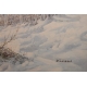 Tableau "Paysage de neige" signé D. LAZZARO