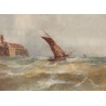 Tableau \"Marine\" signé GODCHAUX