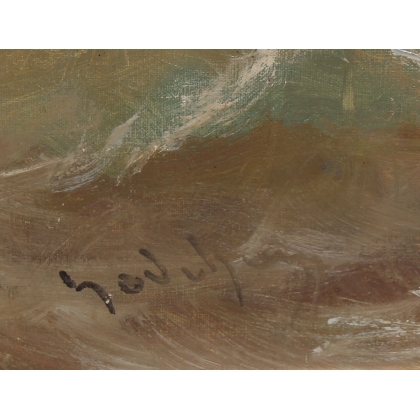 Tableau \"Marine\" signé GODCHAUX