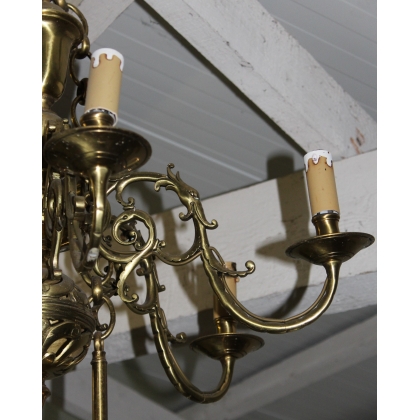 Lustre hollandais à 6 bras de lumière