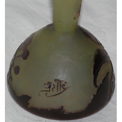  Vase de GALLÉ, brun-jaune. sur  Moinat SA  - Antiquités décoration