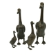 Set de 4 canards en bronze