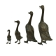 Set de 4 canards en bronze