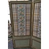 Louis XVI-style folding screen in beige lacquered wood