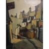 Tableau \"Montmartre\" signé R. VUILLEM