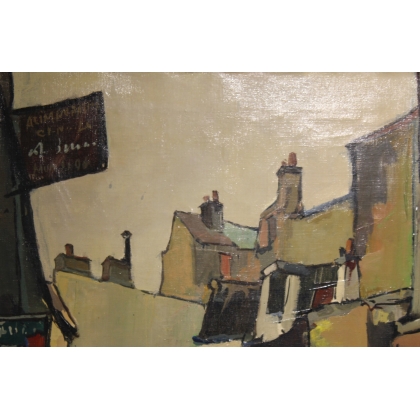 Tableau \"Montmartre\" signé R. VUILLEM