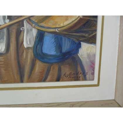 Paintings | Painting: ‘Moroccan Musician’. Moinat SA  – Antiques and home décor