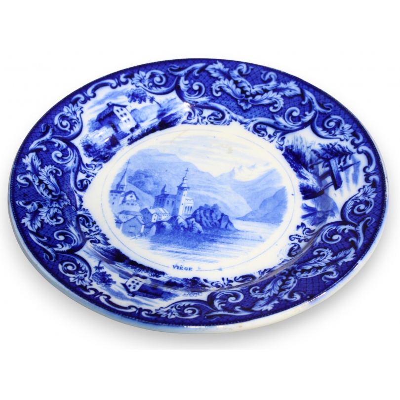 Assiette en faïence de Nyon \"Viège\"