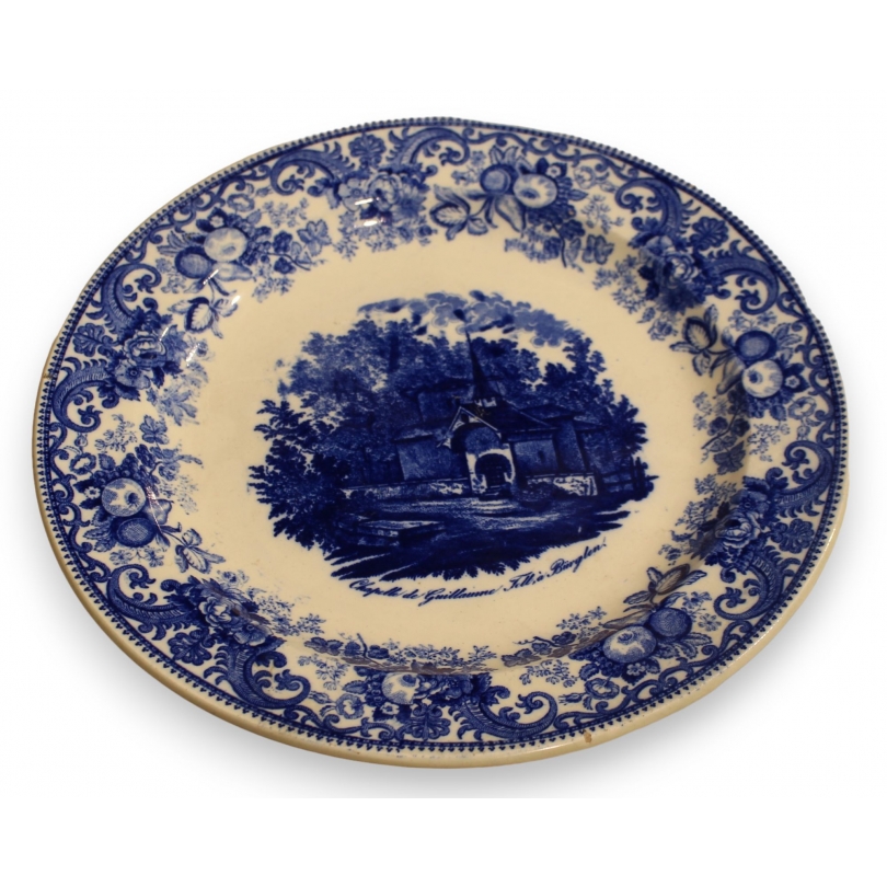 Assiette en faïence de Nyon \"Chapelle Tell\"