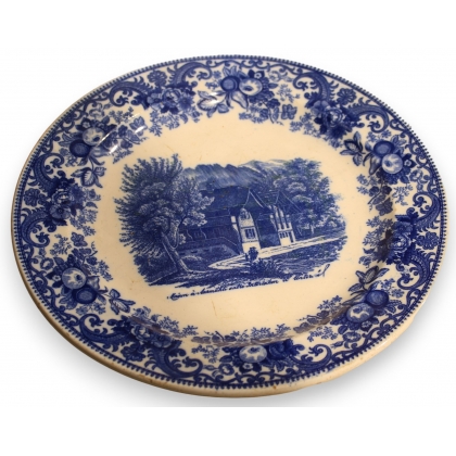 Assiette en faïence de Nyon \"Maison à Aarmühle\"