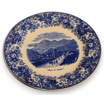 Assiette en faïence de Nyon \"Simplon\"