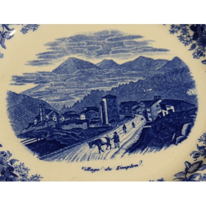 Assiette en faïence de Nyon \"Simplon\"