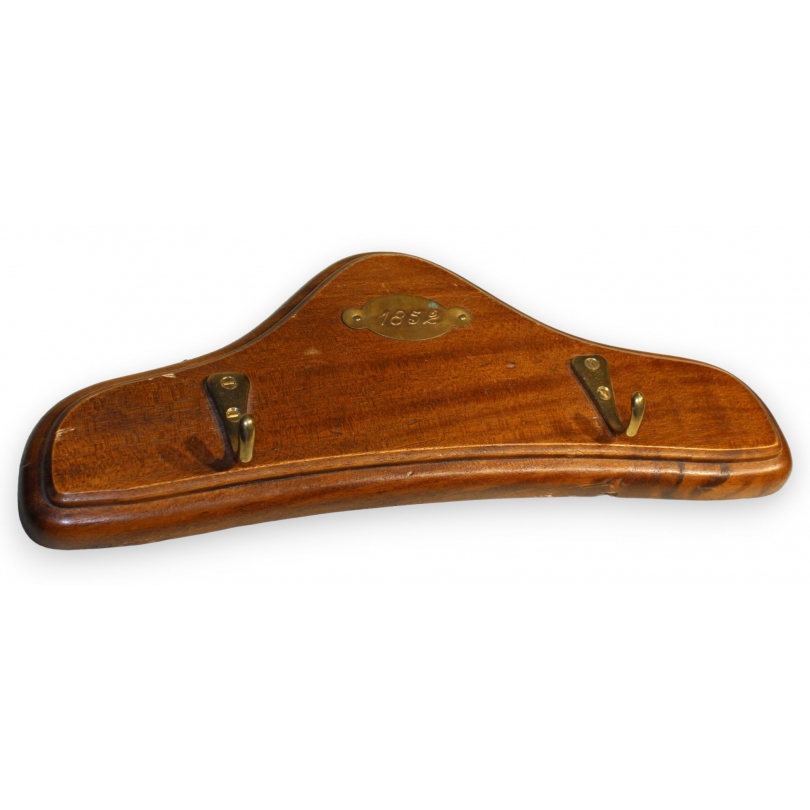 Crochet double laiton et bois 1852