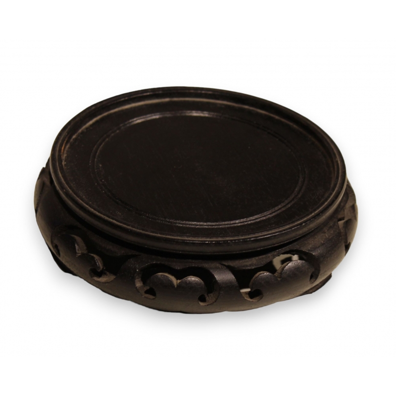 Chinese black wooden plinth