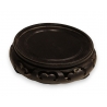Socle chinois en bois noir