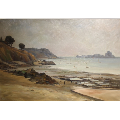 Tableau \"Parc aux huitres Cancale\" par KUNKLER
