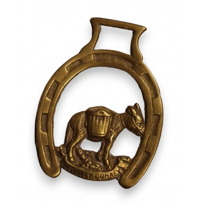 Ornement de selle en laiton \"Clovelly Donkey\"