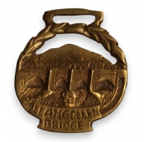 Ornement de selle en laiton "Llangollen Bridge"