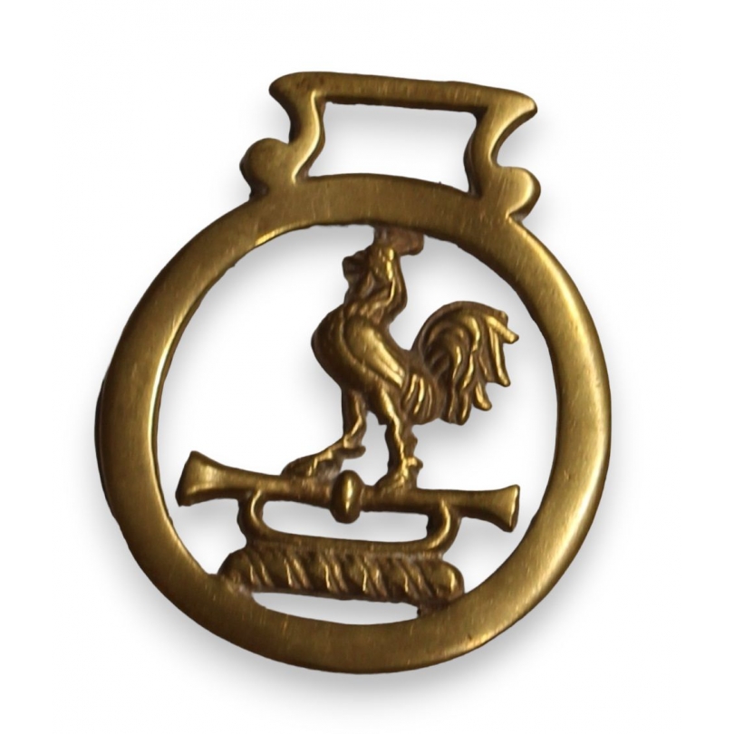 Brass saddle ornament ‘Rooster’