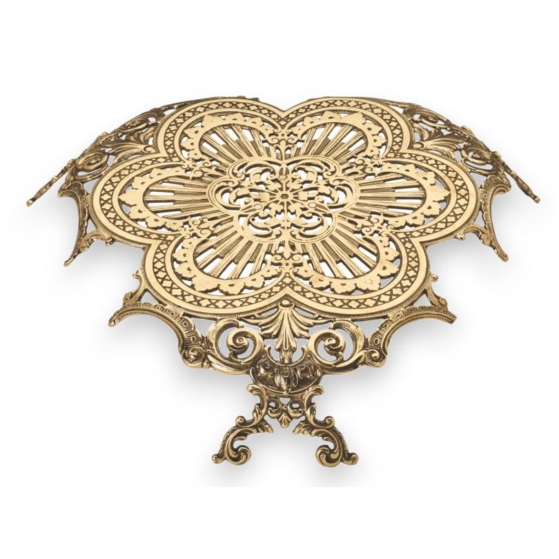Large Baroque serving tray on legs