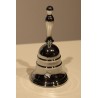 Cloche avec logo en laiton chromé