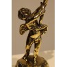 "Angel" candle holder in polished brass