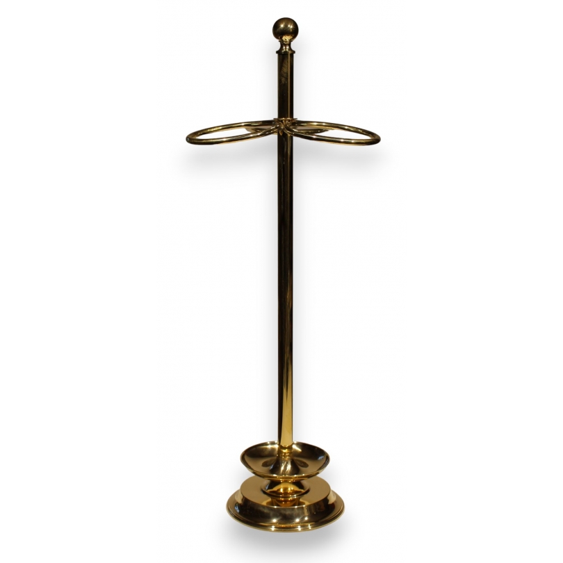 Polished brass umbrella stand