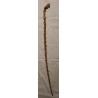 Monoxyl walking stick made from thorny wood