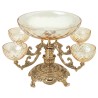 Venetian display stand with 5 glass cups