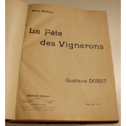 Recueil de chants "La Fête des Vignerons" 1905