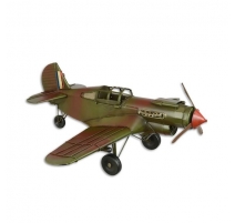Modèle d'avion en tôle polychrome