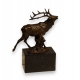 Bronze Cerf socle en marbre