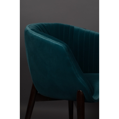 Bergère Dolly en velours bleu