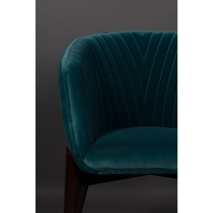 Bergère Dolly en velours bleu