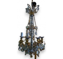 Lustre Louis XVI à 8 lumières.