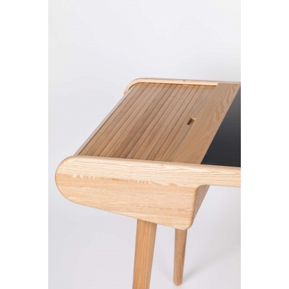 Petit bureau plat Barbier en frêne